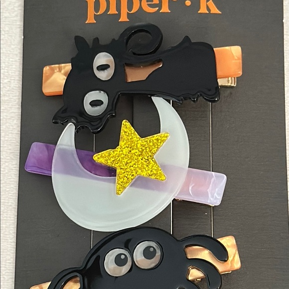 Piper K Halloween Glow in the Dark Hair Clips Set - Picture 3 of 6